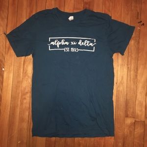 Blue Alpha Xi Delta tee